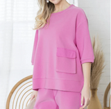 Karen Knit Crepe Top