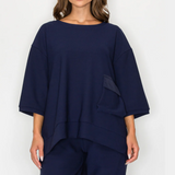 Karen Knit Crepe Top