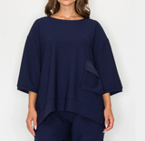 Karen Knit Crepe Top