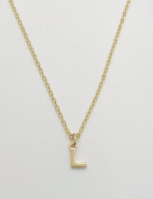 Tiny Initial Necklace