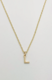 Tiny Initial Necklace
