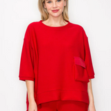 Karen Knit Crepe Top