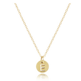 16" Necklace Gold Respect Small Gold Disc Package