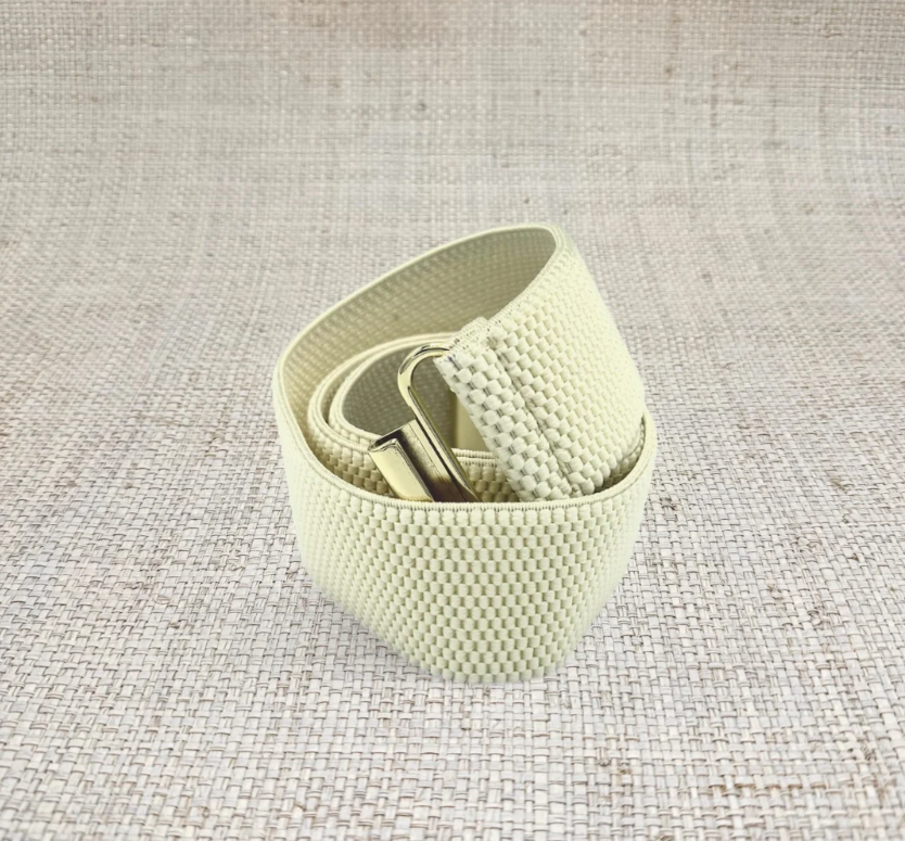 Winter White Interchangeable Stretch Belt Band