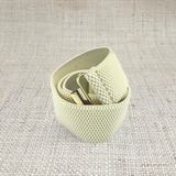 Winter White Interchangeable Stretch Belt Band