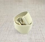 Winter White Interchangeable Stretch Belt Band