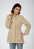 Anna Water Proof Cinch Waist Rain Jacket