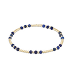 Fall Winter 25 Gemstone Gold Joy Pattern 3mm Bead Bracelet