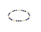 Fall Winter 25 Gemstone Gold Joy Pattern 3mm Bead Bracelet