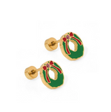Screwback Stud Earrings | Christmas
