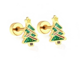 Screwback Stud Earrings | Christmas