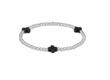 enewton Extends - Signature Cross Sterling Pattern 3mm Bead Bracelet