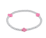 enewton Extends - Signature Cross Sterling Pattern 3mm Bead Bracelet