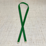 Thin Green Leather Belt