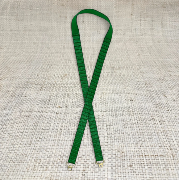 Thin Green Leather Belt