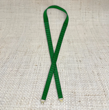 Thin Green Leather Belt