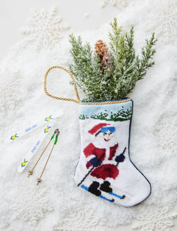 Slopeside Santa Skiing