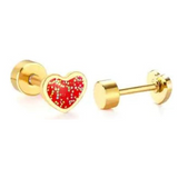Screwback Stud Earrings | Valentine's Day