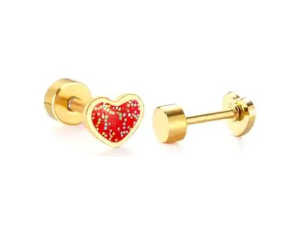 Screwback Stud Earrings | Valentine's Day