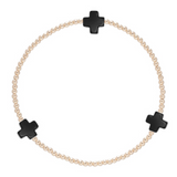 Signature Cross 2mm Gold Bracelet