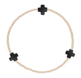 Signature Cross 2mm Gold Bracelet