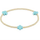 Signature Cross 2mm Gold Bracelet