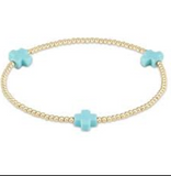 Signature Cross 2mm Gold Bracelet