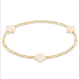 Signature Cross 2mm Gold Bracelet