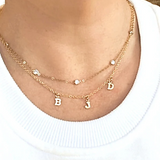 Tiny Initial Necklace