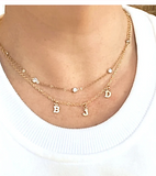 Tiny Initial Necklace