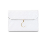 LUXE Bridal Hanging Toiletry Case Woven White