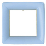 Grosgrain Border Square Dinner Plate | Assorted Colors