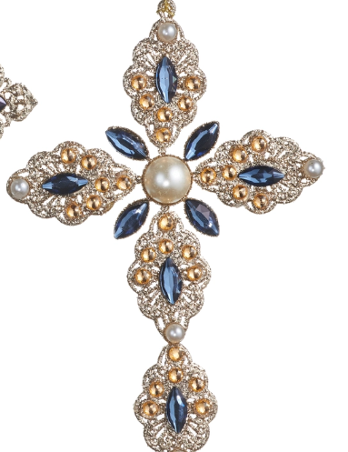 a close up of a cross
