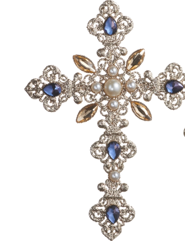 a close up of a cross