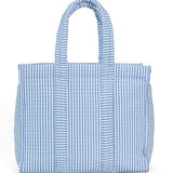Quilted Go Go Tote - Pimlico Stripe Chambray