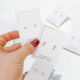 Screwback Stud Earrings-Amber-Linny Co-LINNY4176