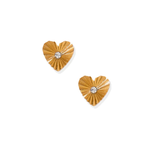 Screwback Stud Earrings - Andrea Heart-Linny Co-LINNY4209