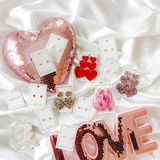Screwback Stud Earrings-Andrea Heart-Linny Co-LINNY4209