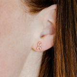 a close up of a ear