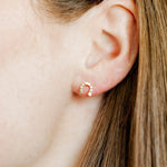 Screwback Stud Earrings-Horseshoe Gold_LinnyCo_LINNY2854