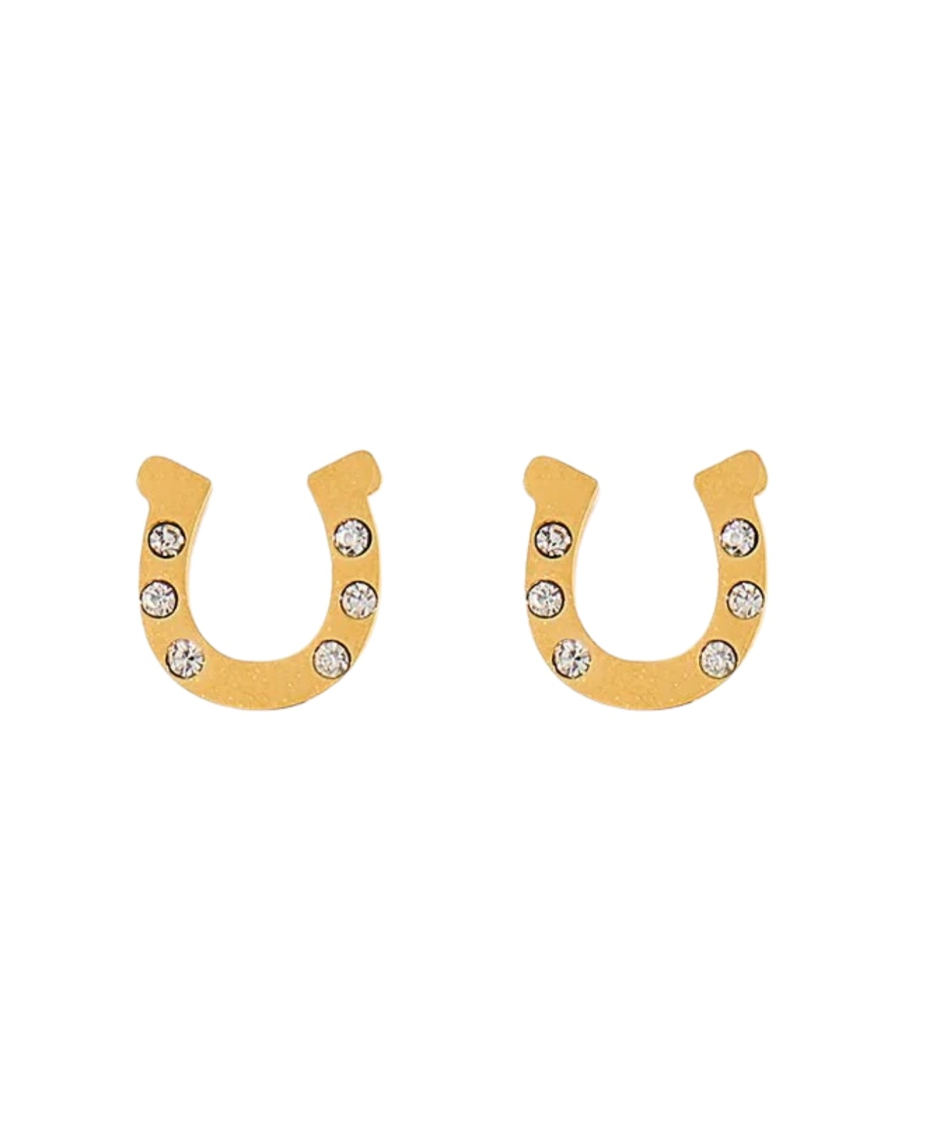 Screwback Stud Earrings-Horseshoe Gold_LinnyCo_LINNY2854