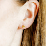 Screwback Stud Earrings-Rose Gold-Linny Co-LINNY4158
