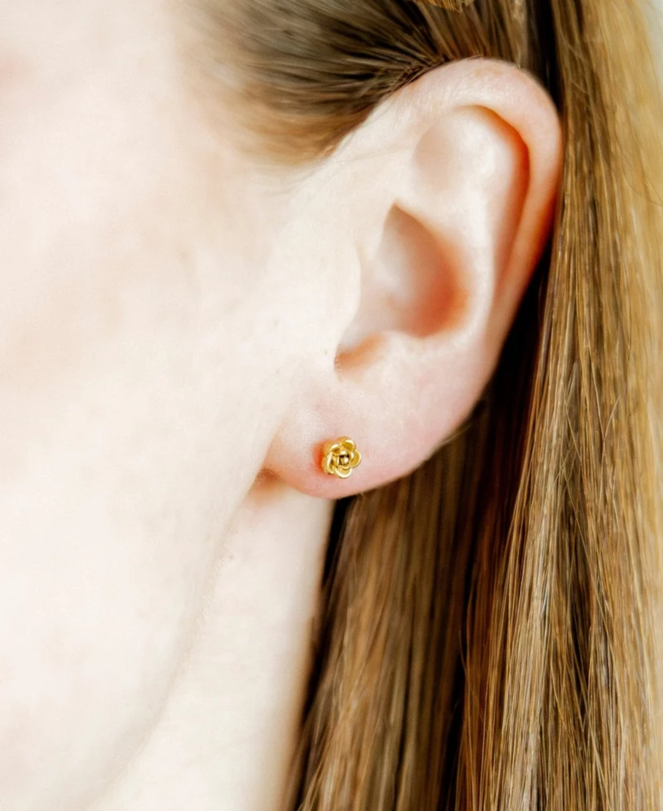 Screwback Stud Earrings-Rose Gold-Linny Co-LINNY4158