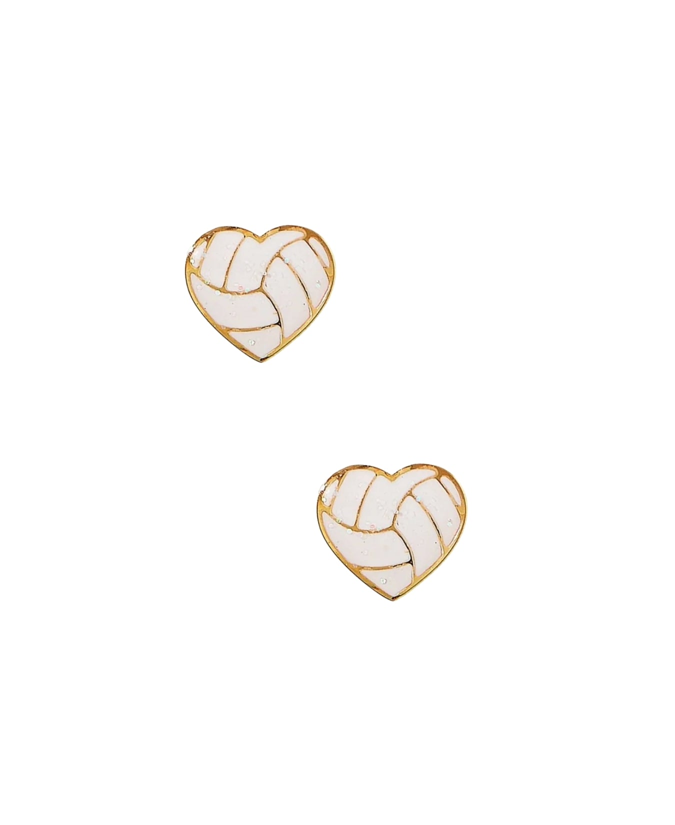 Screwback Stud Earrings-Volleyball_LinnyCo_linny4041