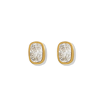 Screwback Stud Earrings - Kay Clear Gold-Linny Co-LINNY4290