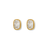 Screwback Stud Earrings - Kay Clear Gold-Linny Co-LINNY4290