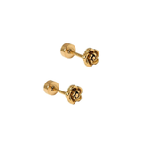 Screwback Stud Earrings-Rose Gold-Linny Co-LINNY4158