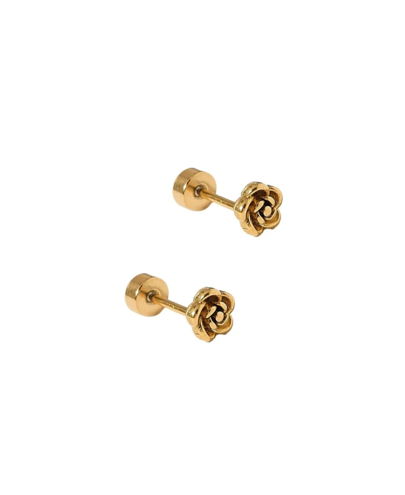 Screwback Stud Earrings-Rose Gold-Linny Co-LINNY4158