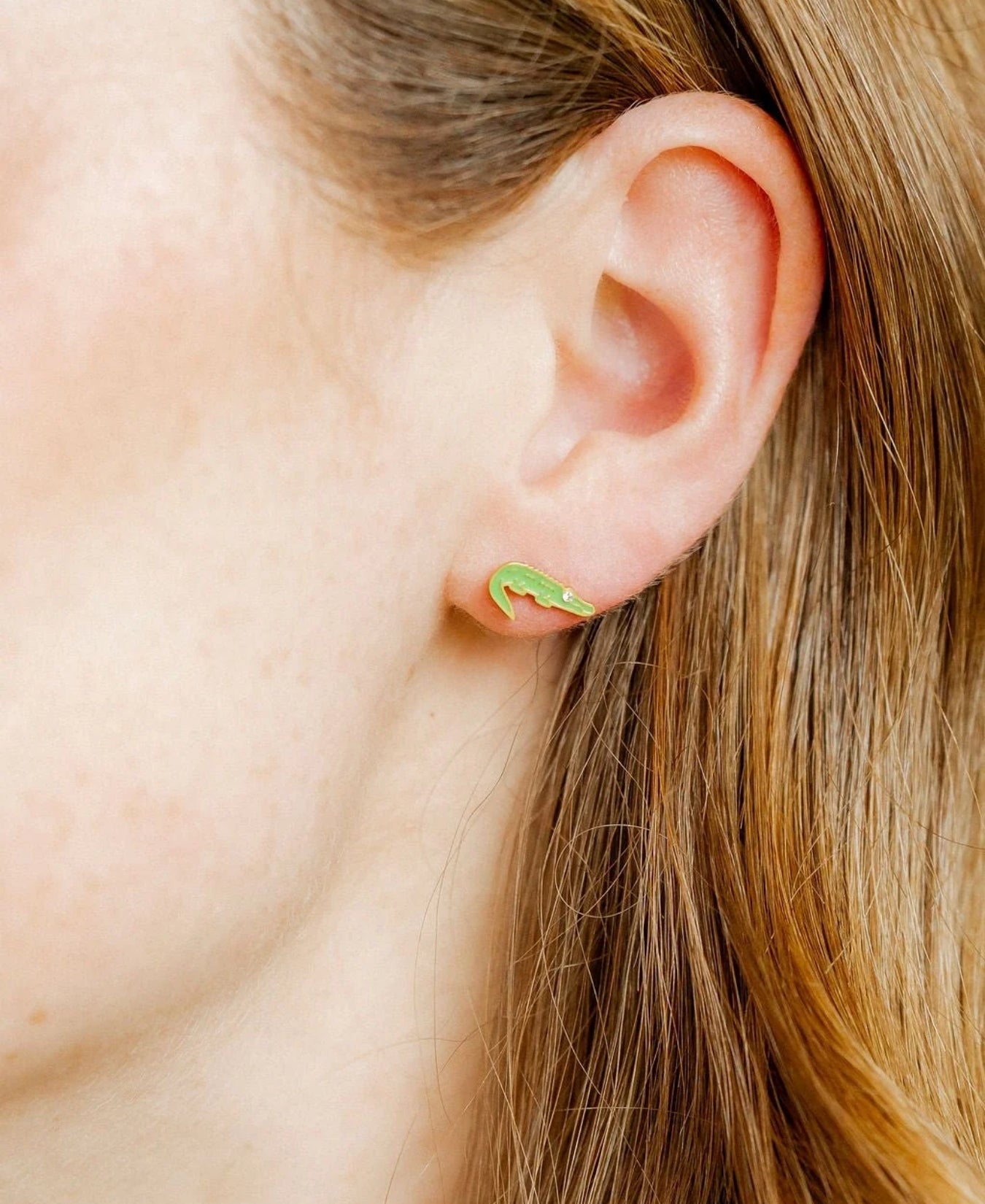 Screwback Stud Earrings Gator_LinnyCo_linny2828