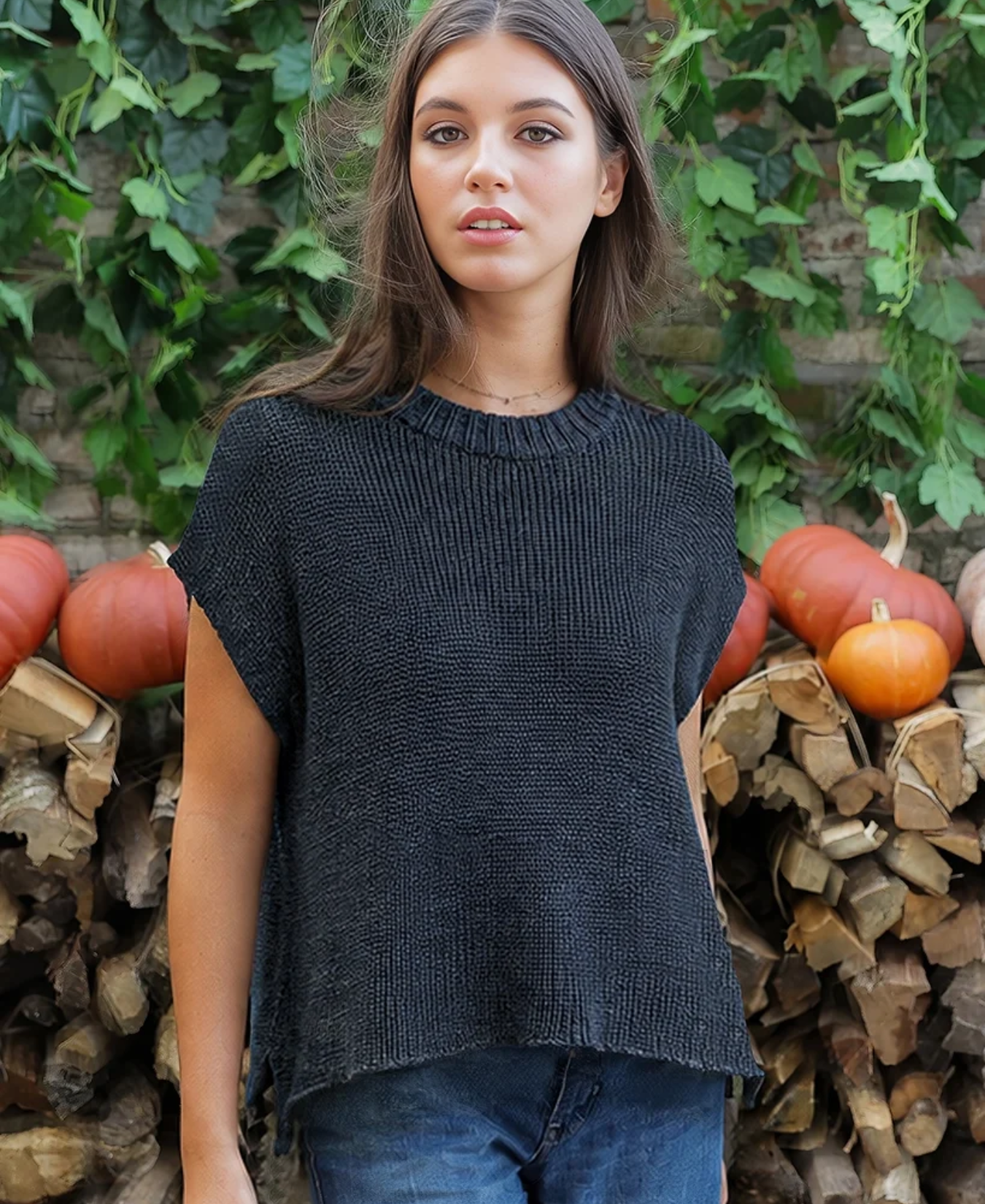 Shaker Sleeveless Crew Sweater Mercer-Wooden Ships-K58A5W211
